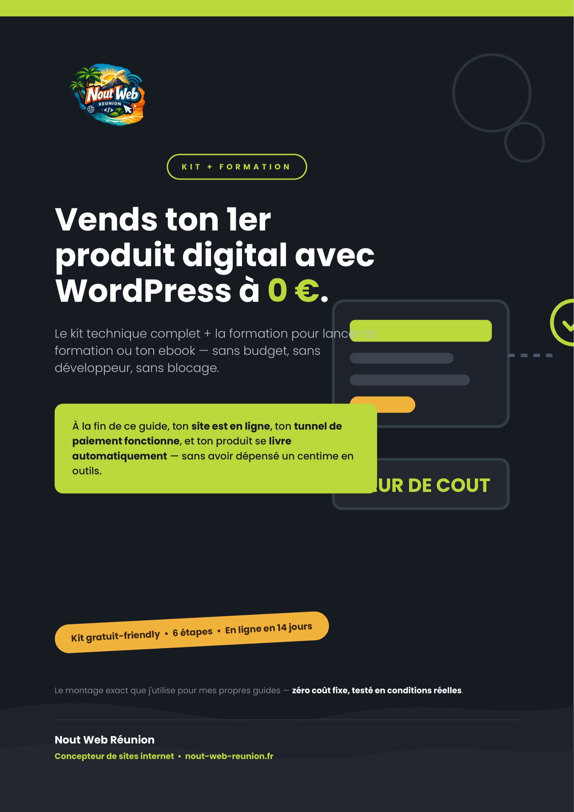 Vends ton 1er produit digital avec WordPress à 0 €
