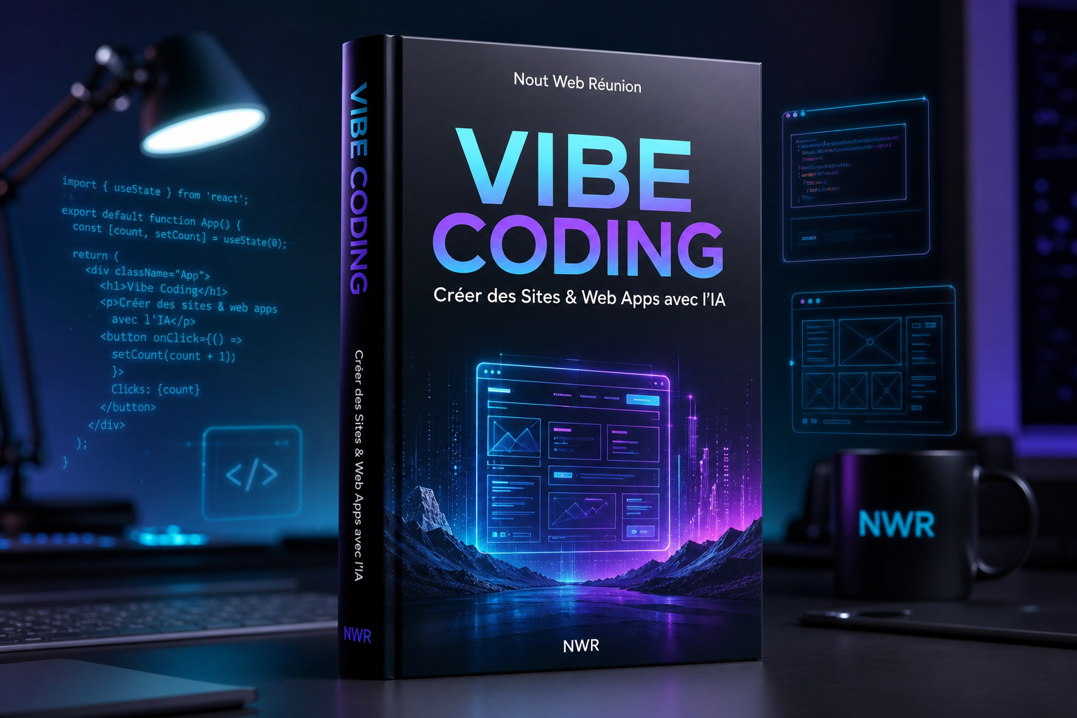 Ebook Vibe Coding : créer des sites et web apps avec l'IA — Nout Web Réunion