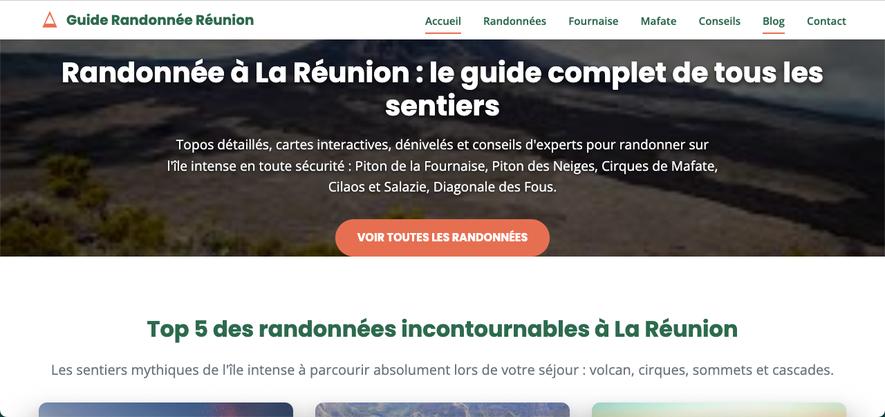 Guide Randonnée Réunion