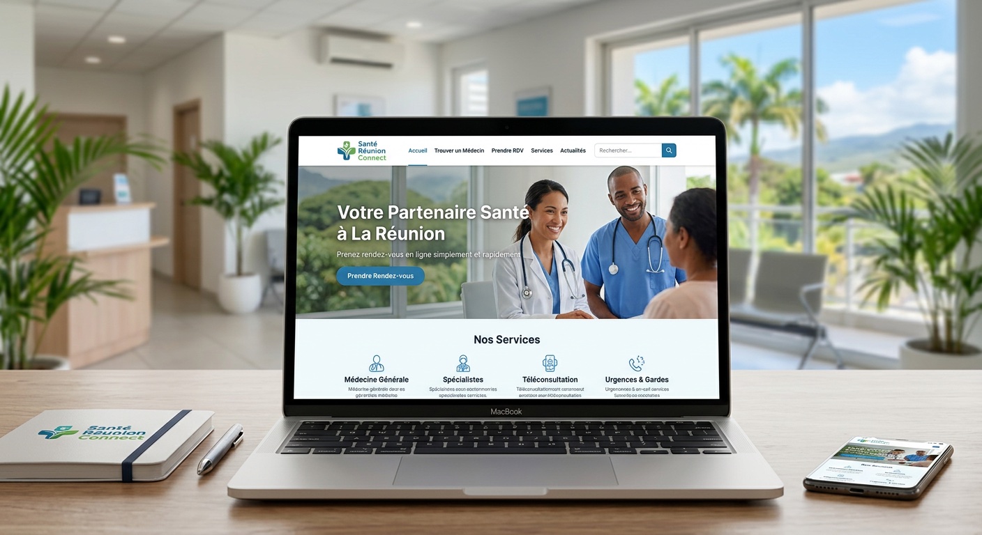 Site internet professionnel de santé à La Réunion