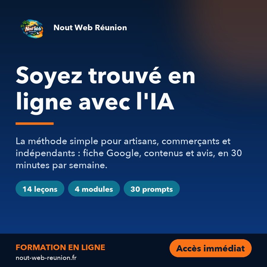 Couverture de la formation Soyez trouvé en ligne avec l'IA