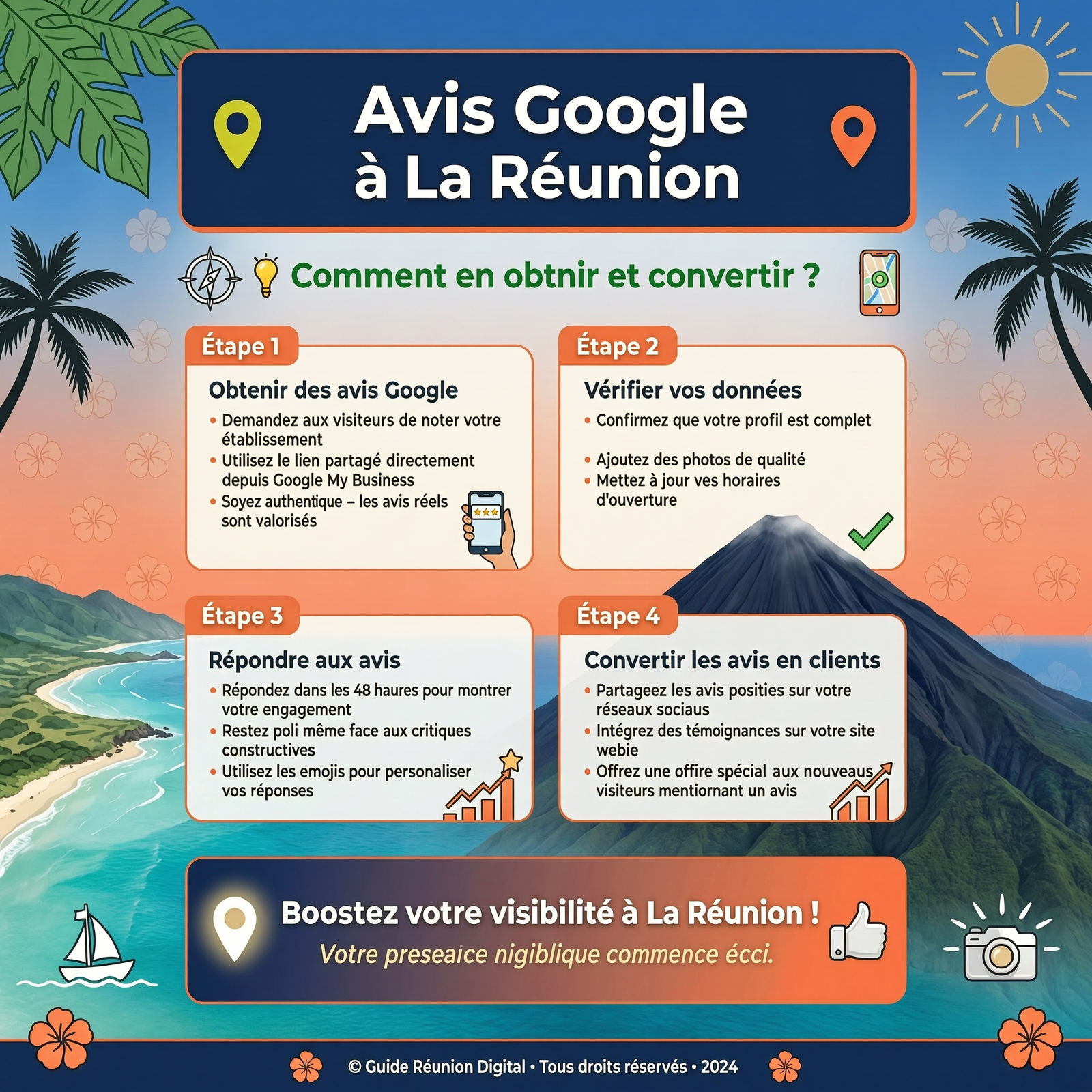 Smartphone affichant une fiche Google Business avec de nombreux avis positifs