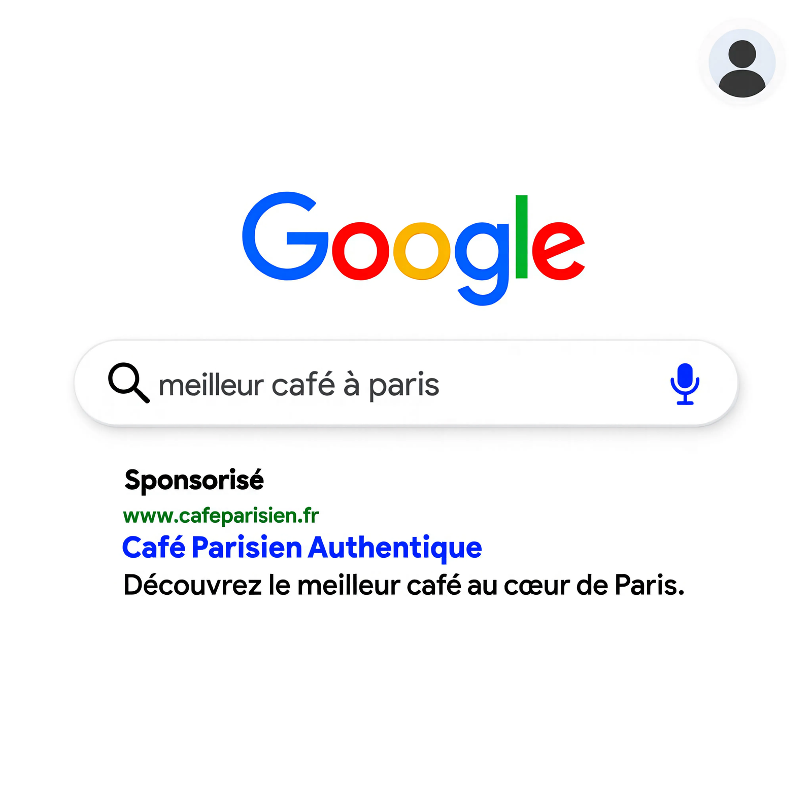 Publicité Google dans les résultats de recherche