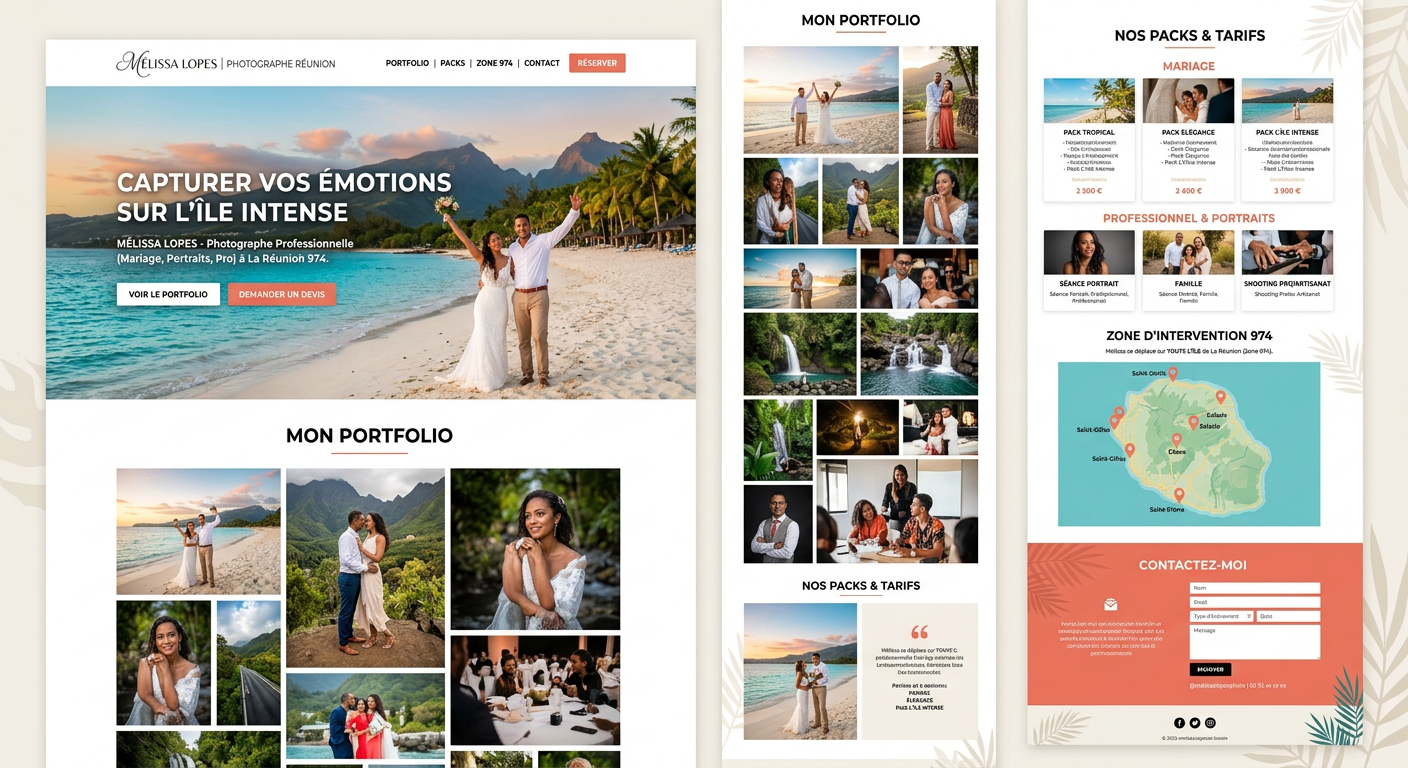 Exemple de structure site photographe 974